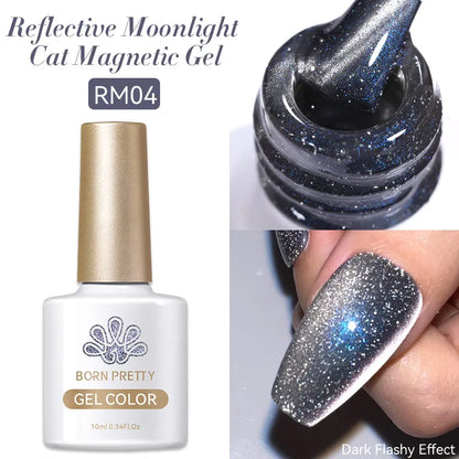 BORN PRETTY 10ml Water Light Cat Magnetic Gel Nail Polish Vernis Semi Permanent Soak Off Crystal Gel Polish For Nails Manicure