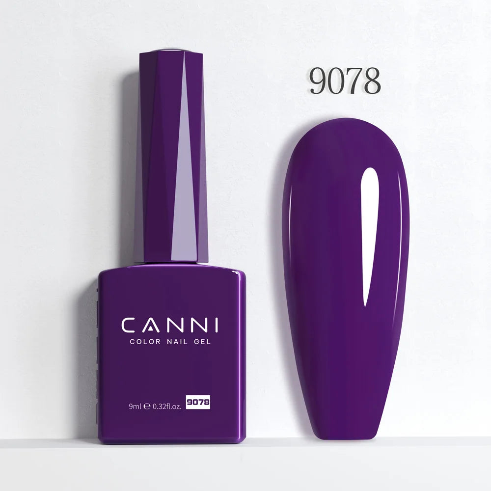 CANNI Hema Free Nail Gel Polish Christmas Red Color Collection Semi Permanent Nail Dehydrator Primer 9ml French Gorgeous Color