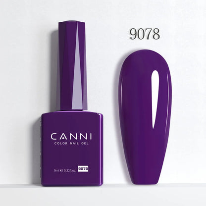 CANNI Hema Free Nail Gel Polish Christmas Red Color Collection Semi Permanent Nail Dehydrator Primer 9ml French Gorgeous Color