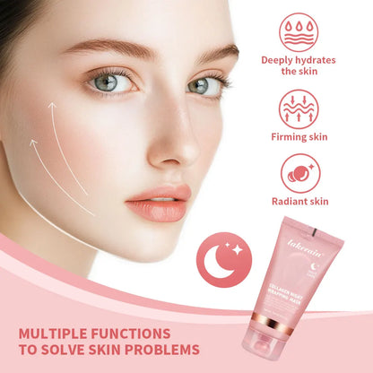 Collagen Night Wrapping Mask Rejuvenation Moisturizing Brightening Korean Face Mask Make Glowy Skin Elasticity Facial Mask