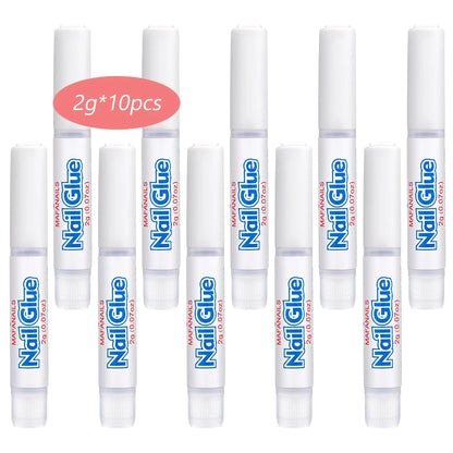 7g Fast-drying Nail Bond Glue Super Strong Adhesive False Nails Glue Acrylic Nail Tips Rhinestones Crystal Diamond Sticky Glue