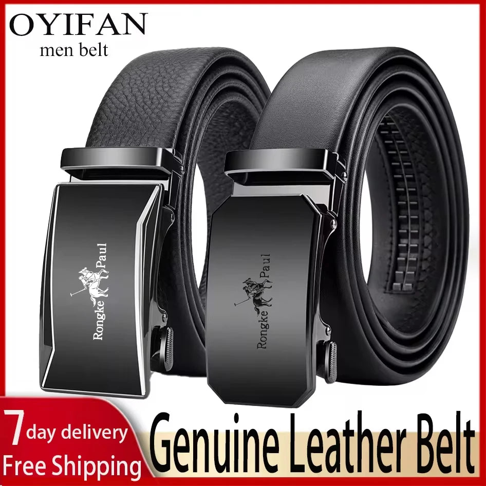 OYIFAN Men Belt Genuine Leather Belt for men