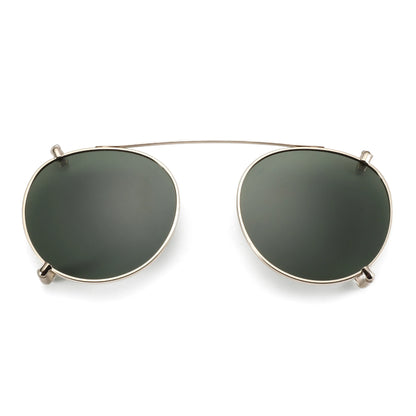ZENOTTIC-Steampunk Style Clip On Sunglasses for Men Women Anti Blue Light Glasses+Polarized Clip Fashion/Retro Computer Eyewear