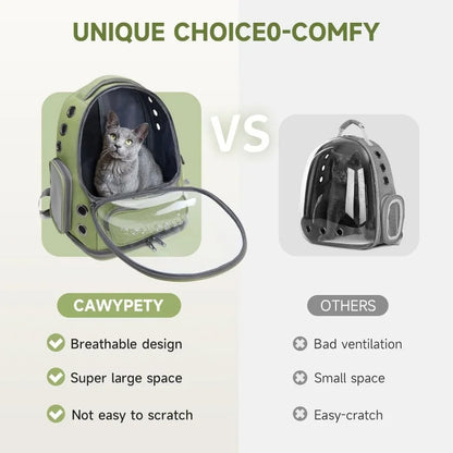 Transparent Pet Cat Breathable Carrier Bag Outdoor Travel Backpack for Cats Small Dog