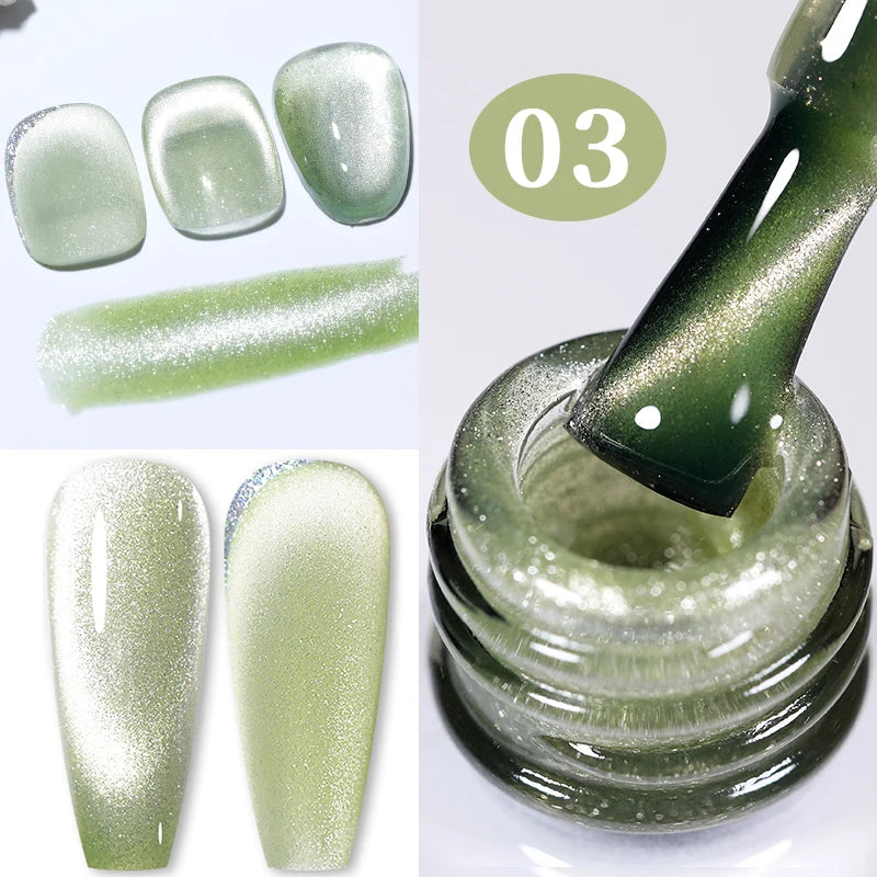 BORN PRETTY 10ml Water Light Cat Magnetic Gel Nail Polish Vernis Semi Permanent Soak Off Crystal Gel Polish For Nails Manicure