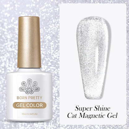 BORN PRETTY 10ml Water Light Cat Magnetic Gel Nail Polish Vernis Semi Permanent Soak Off Crystal Gel Polish For Nails Manicure