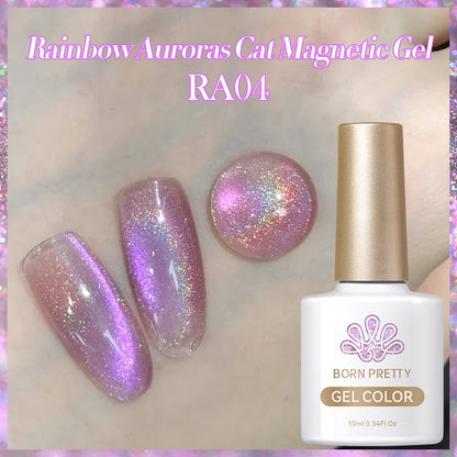 BORN PRETTY 10ml Water Light Cat Magnetic Gel Nail Polish Vernis Semi Permanent Soak Off Crystal Gel Polish For Nails Manicure