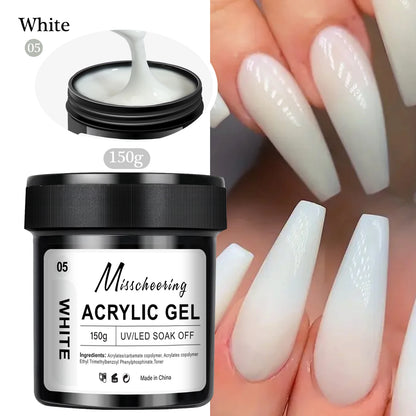 150g Large Capacity Nail Extension Gel Acrylic Semi-Permanent UV/LED Gel Varnish Suitable for DIY Design Nail Art Extension Tool