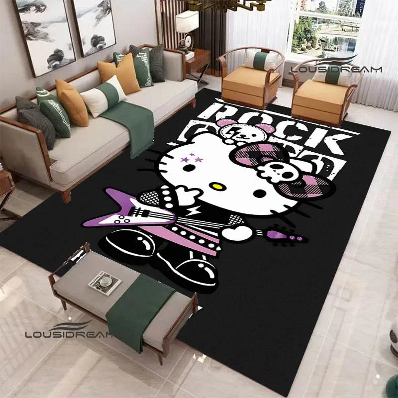 3D Cute Hello Cat K-Kittys printed carpet kitchen mats Non-slip carpet outdoor carpets area rug Home bedroom decor birthday gift