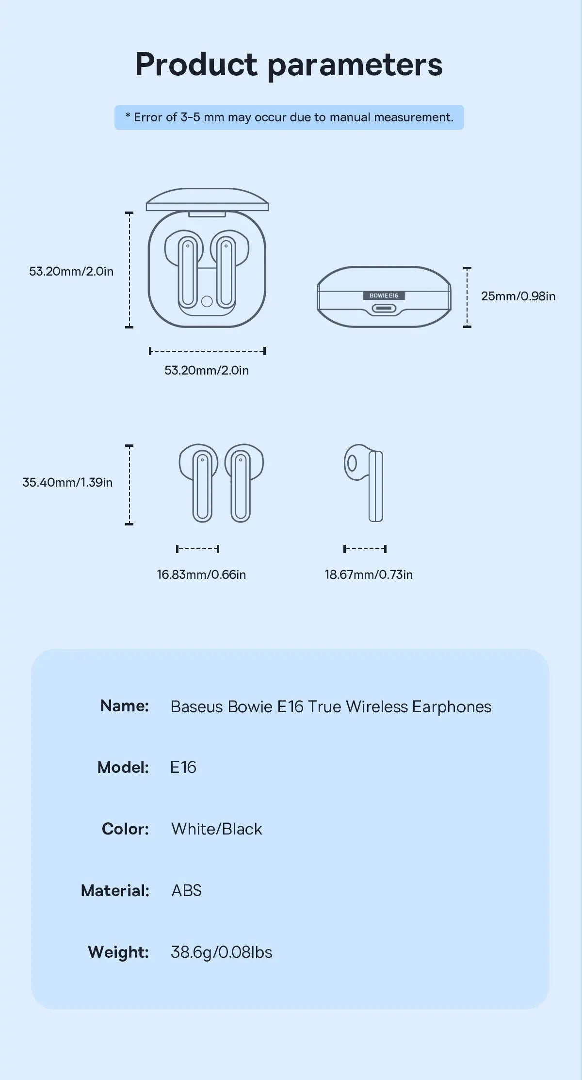 Baseus Bowie E16 Wireless Earphone