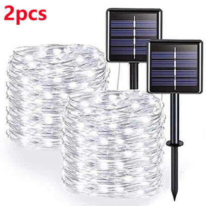 42M400Leds Solar LED Light Outdoor Festoon Lamp Garden Solar Fairy Light String Waterproof Christmas Garden Decoration Outdoor