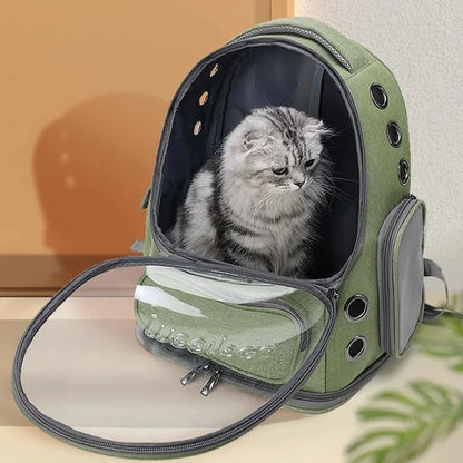 Transparent Pet Cat Breathable Carrier Bag Outdoor Travel Backpack for Cats Small Dog