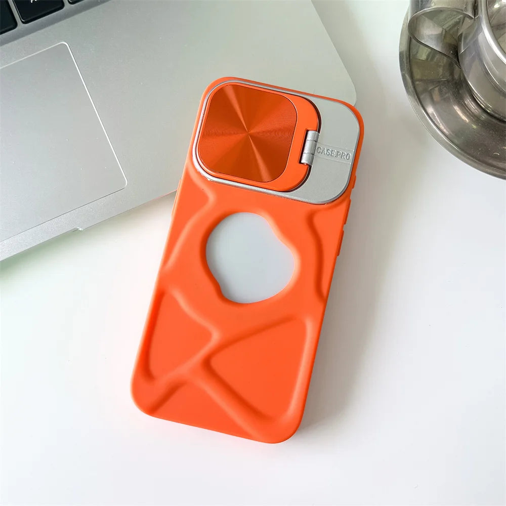 Fashion Logo Hole Magnetic Case for iPhone