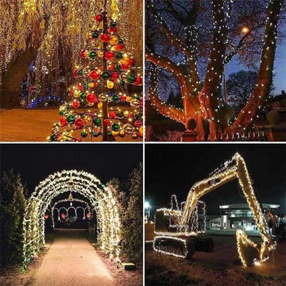 Solar String Light Fairy Garden Waterproof Outdoor Lamp 6V Garland For Christmas Xmas Holiday Party Home Decoration