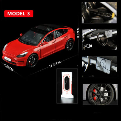 Tesla Model 3 Model Y Alloy Car Model Diecast Metal Toy Vehicles