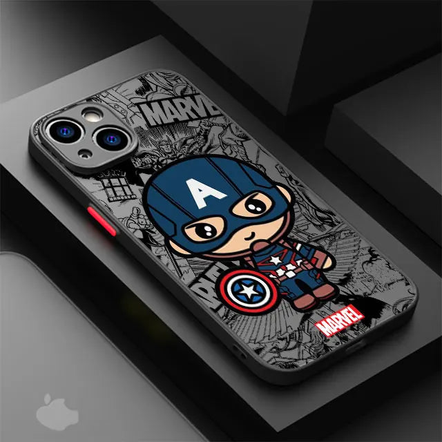 Cartoon Marvel Groot Spiderman Case for iPhone