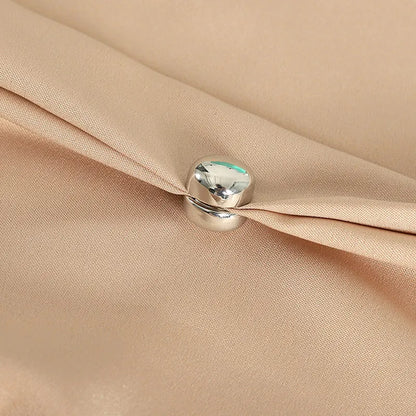 1pc Mini Round Magnetic Shawl Fixed Buckle Pins Hijab Clip Dual-use Safety Pins For Scarf Cardigan Brooch Headscarf Accessories