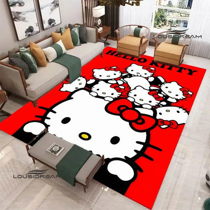 3D Cute Hello Cat K-Kittys printed carpet kitchen mats Non-slip carpet outdoor carpets area rug Home bedroom decor birthday gift