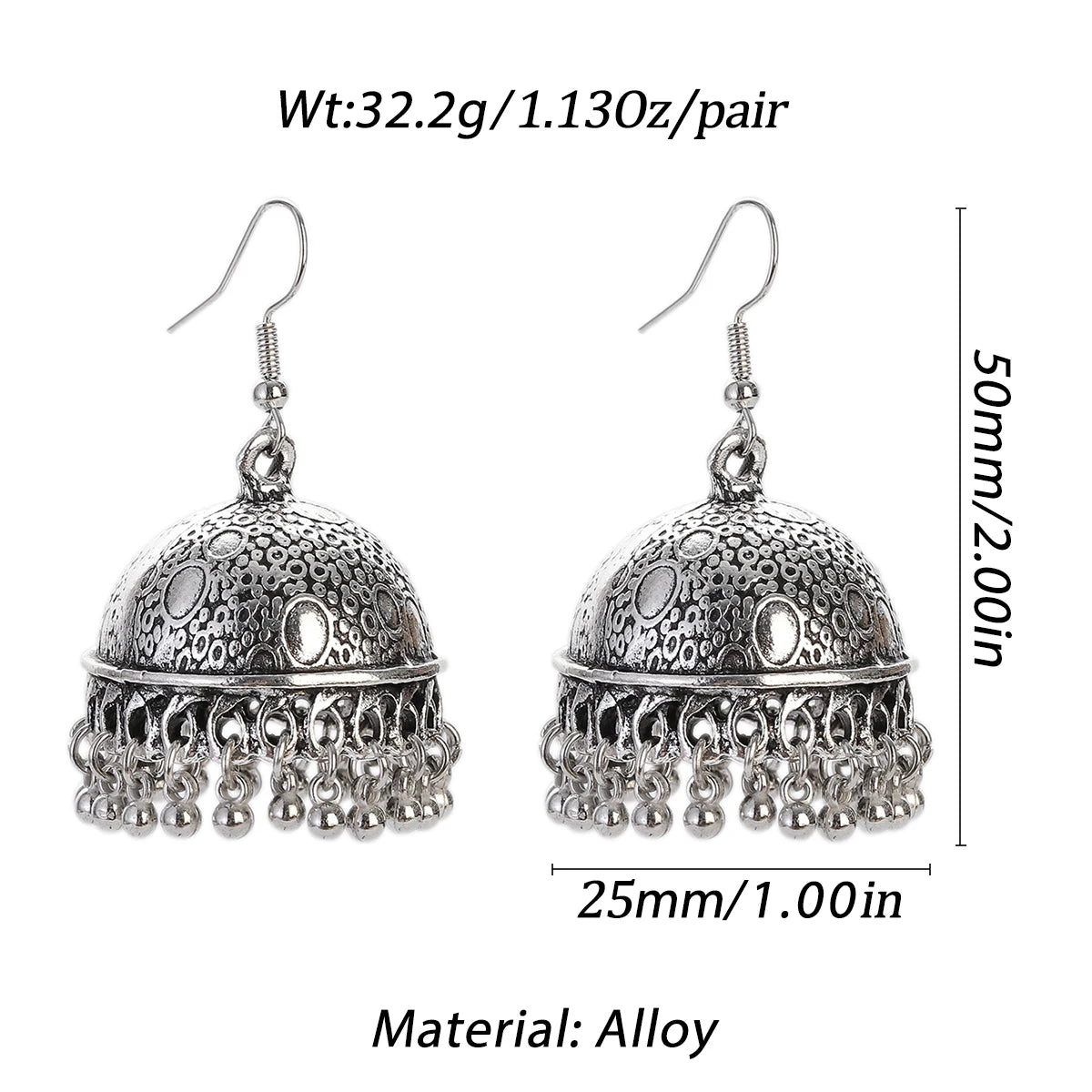 Pendientes Piercing Indian Jewelry Jhumka Tassel Earrings Women  Trendy Party