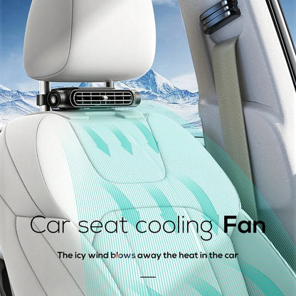 Portable Car Seat Cooling Fan Car Rear Backrest Electric Fan USB Power Supply Fan Air Conditioner Car Interior Accessories