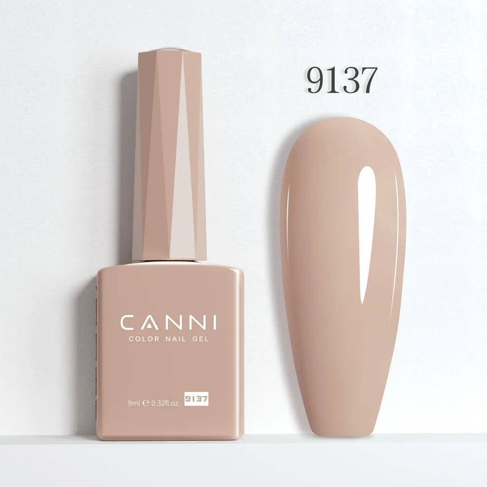 CANNI Hema Free Nail Gel Polish Christmas Red Color Collection Semi Permanent Nail Dehydrator Primer 9ml French Gorgeous Color