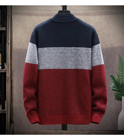 2025 Autumn Winter Cardigan Sweater Men Fleece