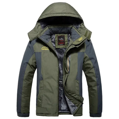 2024 Winter Jacket Men Thick Warm Waterproof Hooded Parka Coat Windbreaker Military Fleece Jacket PlusSize 9XL Jaqueta Masculina