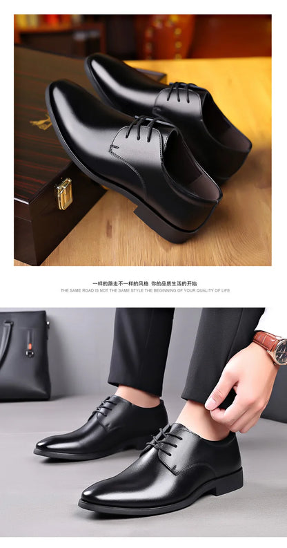 Men's new business leather Shoes