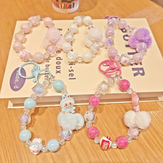 New Kawaii Labu Doll Anime Mobile Phone Chain, Key Chain, Bag Pendant Decoration, Gift
