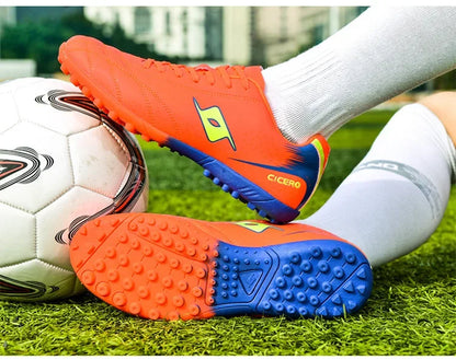 New Spring Summer Fashionable Children's Soccer Shoes Hard Bottom Running Shoes Grass Field Spike Training Shoes Child Shoes