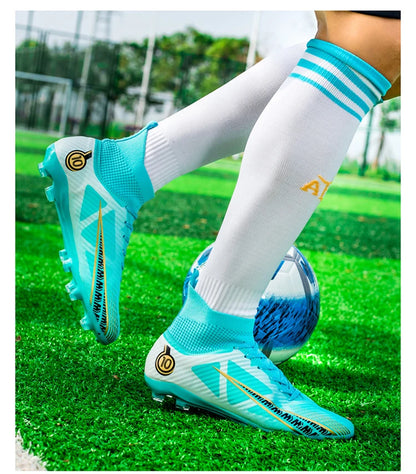 Men FG/TF Football Boots Futsal Professional Unisex Kids