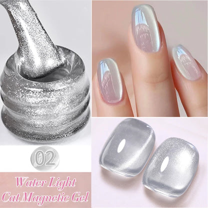 BORN PRETTY 10ml Water Light Cat Magnetic Gel Nail Polish Vernis Semi Permanent Soak Off Crystal Gel Polish For Nails Manicure