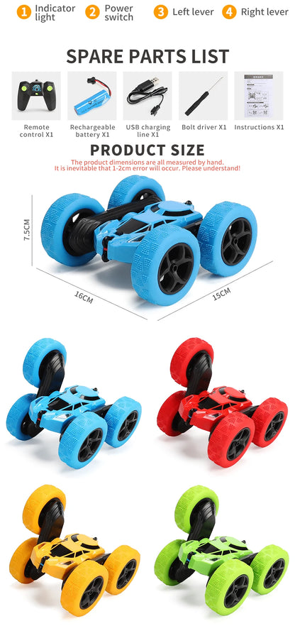 RC Stunt Car Children Double Sided Flip 2.4Ghz Remote Control Car 360 Degree Rotation Off Road Kids Rc Drift Car Toys Gifts Boys