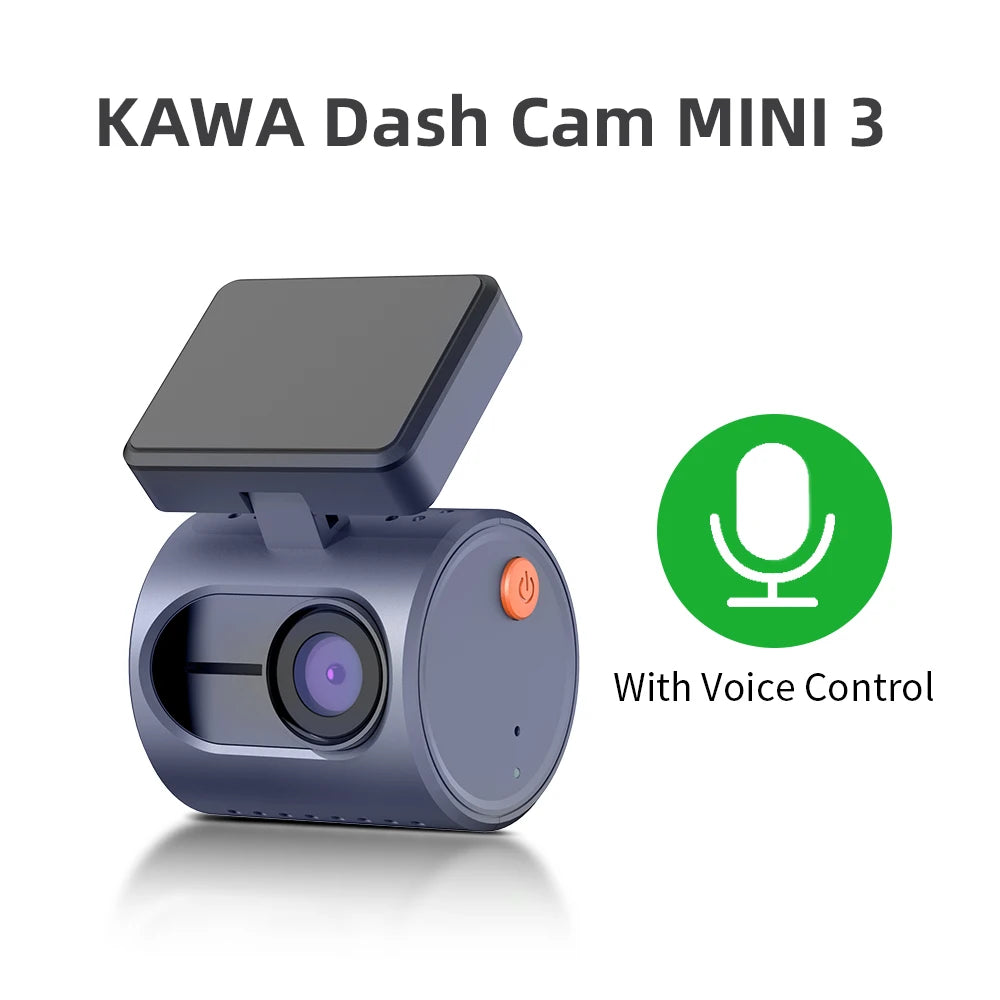 2K Dash Camera For Cars DVR KAWA Dash Cam MINI 3 Video Recorder E