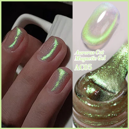 BORN PRETTY 10ml Water Light Cat Magnetic Gel Nail Polish Vernis Semi Permanent Soak Off Crystal Gel Polish For Nails Manicure