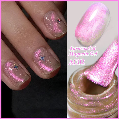 BORN PRETTY 10ml Water Light Cat Magnetic Gel Nail Polish Vernis Semi Permanent Soak Off Crystal Gel Polish For Nails Manicure