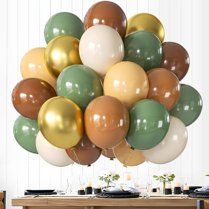 31/36/37/51/101Pcs Metallic Balloons Pearl Latex Balloon Gold Confetti Balloons for Birthday Weddings Baby Shower