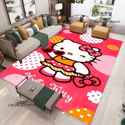 3D Cute Hello Cat K-Kittys printed carpet kitchen mats Non-slip carpet outdoor carpets area rug Home bedroom decor birthday gift