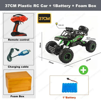 New 4WD RC Cars Off Road Remote Control Cars Radio Buggy Truck Racing Drift with Led Lights RTR Vehicle for Children’s Toy Gifts