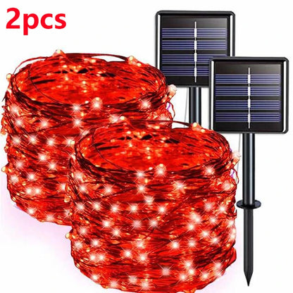 42M400Leds Solar LED Light Outdoor Festoon Lamp Garden Solar Fairy Light String Waterproof Christmas Garden Decoration Outdoor