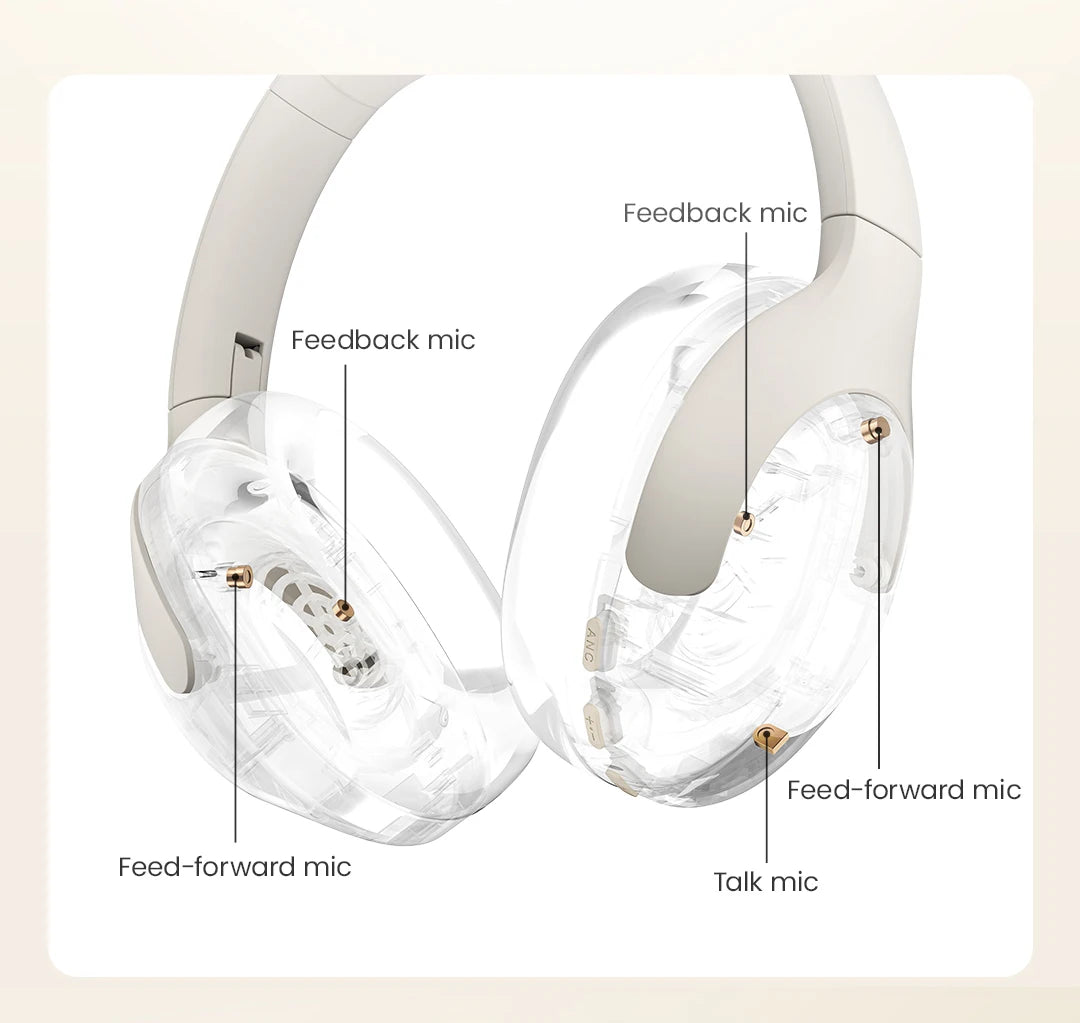 HAYLOU S30 Wireless Bluetooth 5.4 Headphones With Mic Noise Cancelling Headsets