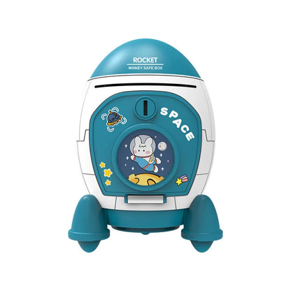 Cute Children Piggy Bank with Cartoon Sticker