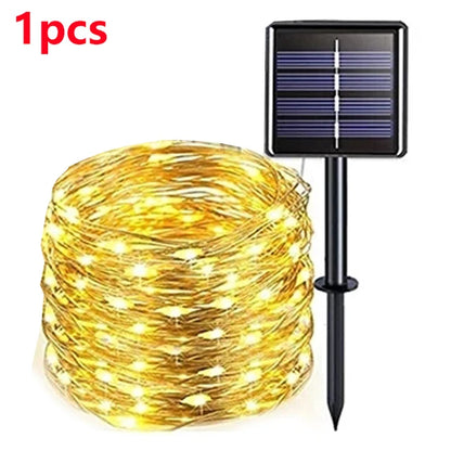 42M400Leds Solar LED Light Outdoor Festoon Lamp Garden Solar Fairy Light String Waterproof Christmas Garden Decoration Outdoor