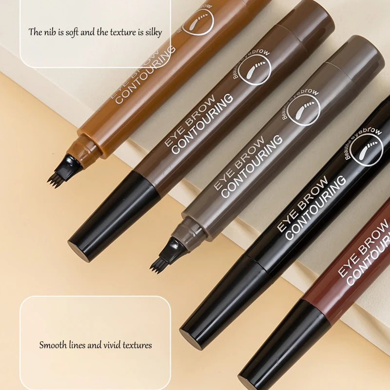 Eyebrow Pen Waterproof Microblading Lasting Colorfast Liquid Eyebrow Pencil