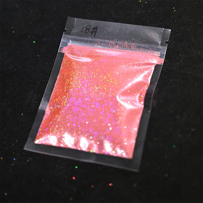 Laser Holographic Rainbow Nail Glitter 0.2MM Sparkly Nails Glitter Powder 10G/5G Dazzling Glitter Dust DIY Nail Art Decoration