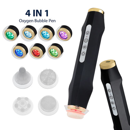 Portable CO2 Oxygen Bubble Pen Exfoliate Balance Serum Facial Massager High-frequency Vibration Skin Care Beauty Machine