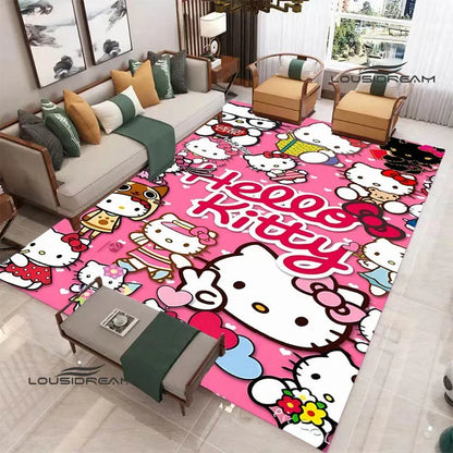 3D Cute Hello Cat K-Kittys printed carpet kitchen mats Non-slip carpet outdoor carpets area rug Home bedroom decor birthday gift