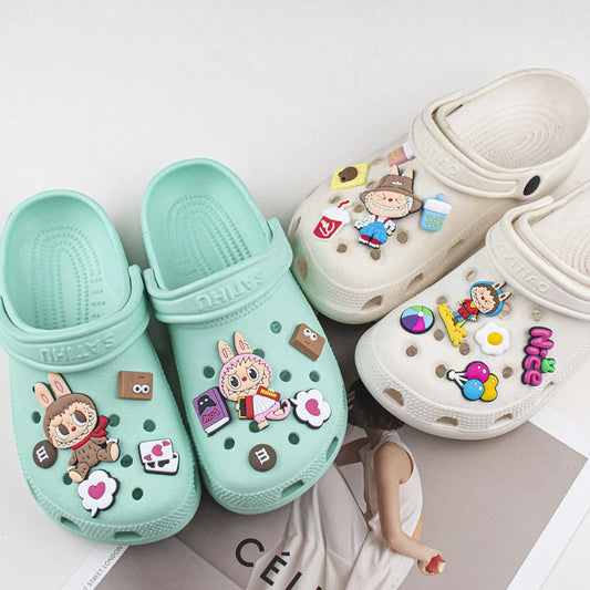 Jibbitz Cute Vibrant Cartoon Shoe Charms Set Fashion PVC DIY Accessories for Men & Women Parties & Birthday Gifts
