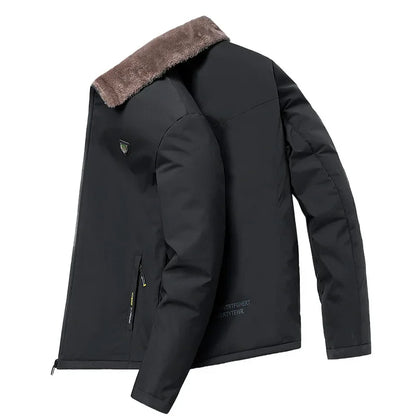 Winter Fleece-Lined Thickened Woolen Jacket