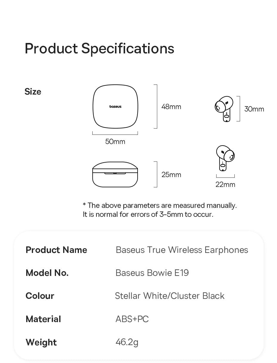 Baseus Bowie E19 Wireless